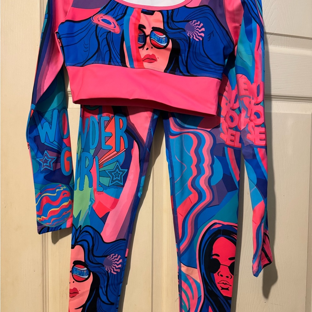 Colorful Graphic Two-Piece Set